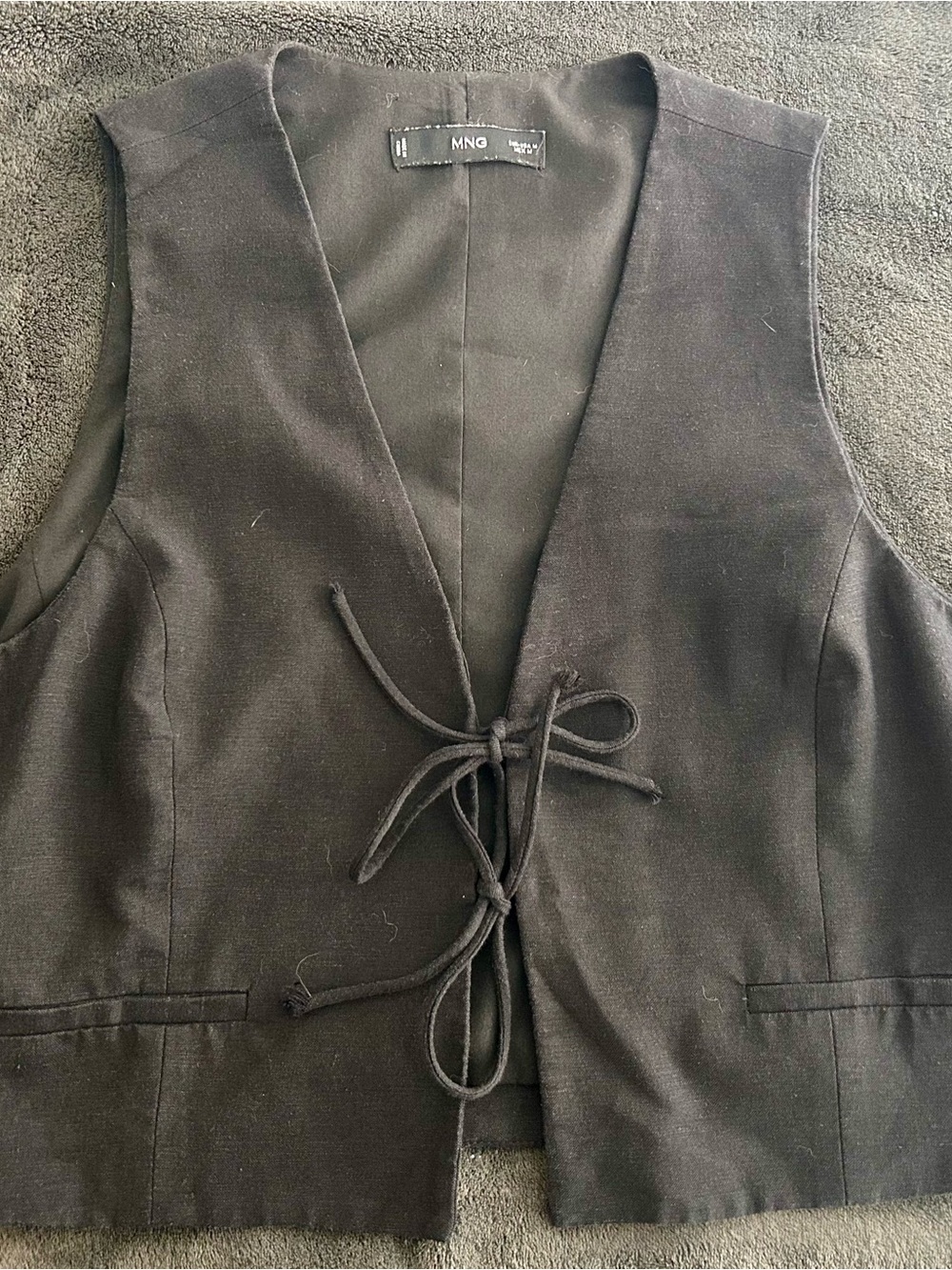 Mango Black Tailored Vest